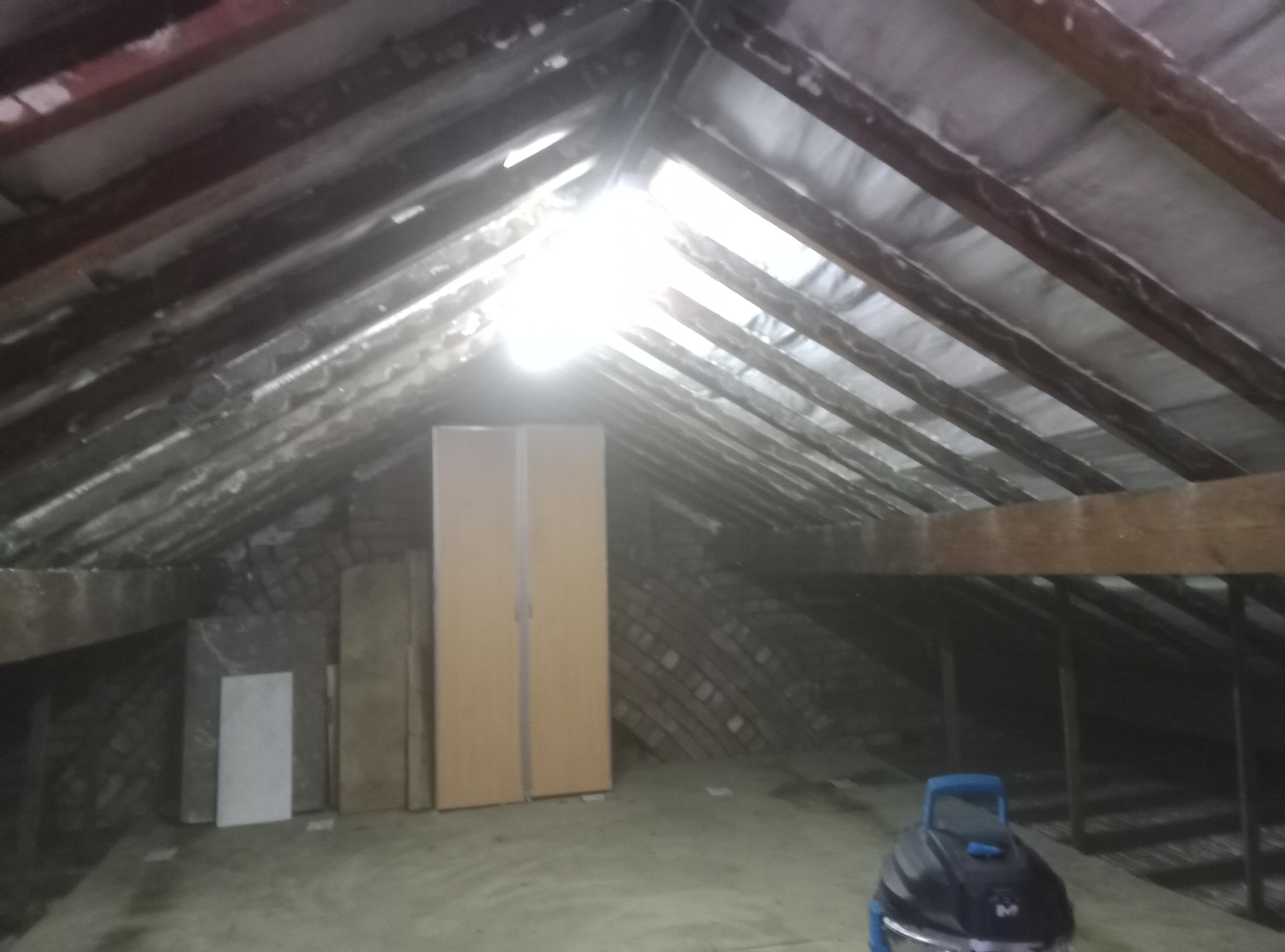 Damp rafters caused by spray foam in a Sheffield property