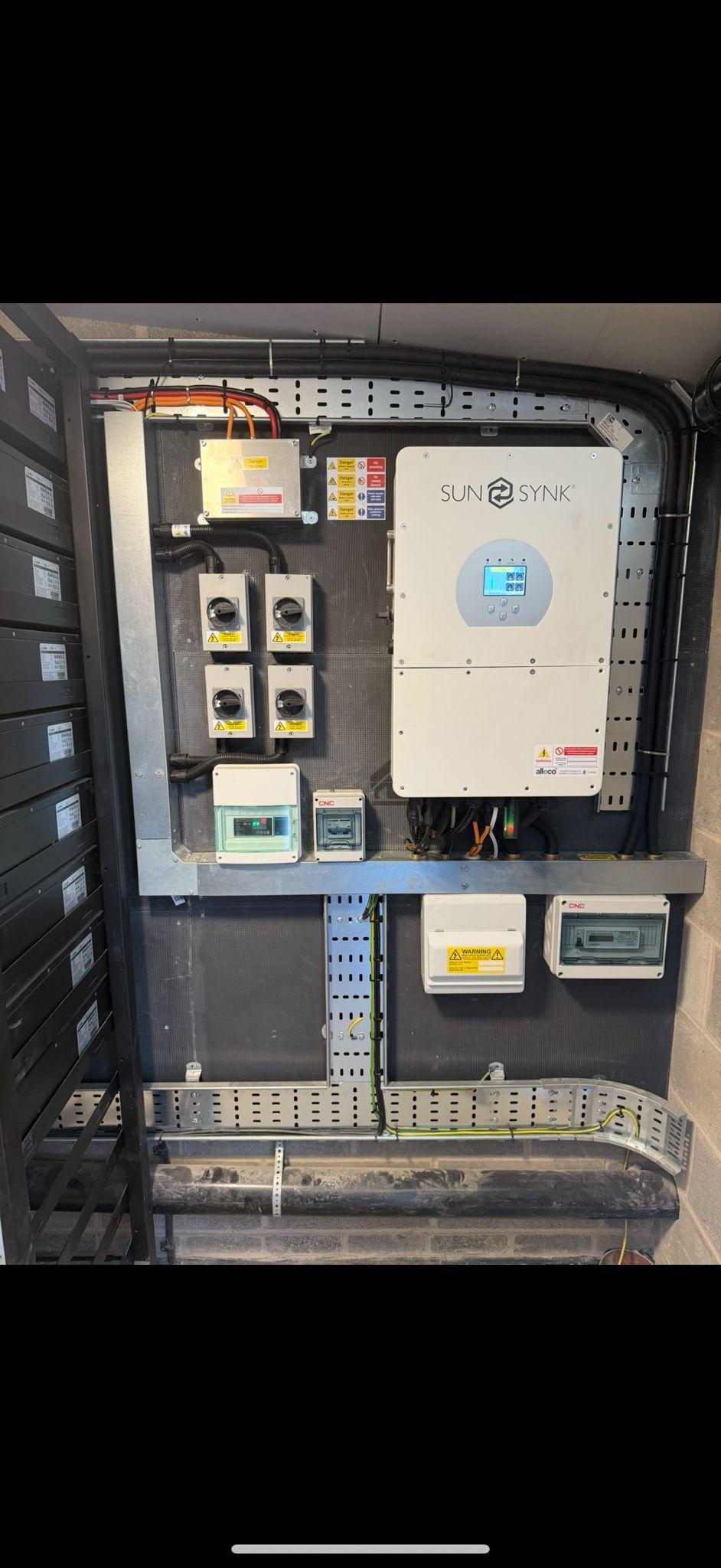 Solar inverter installation