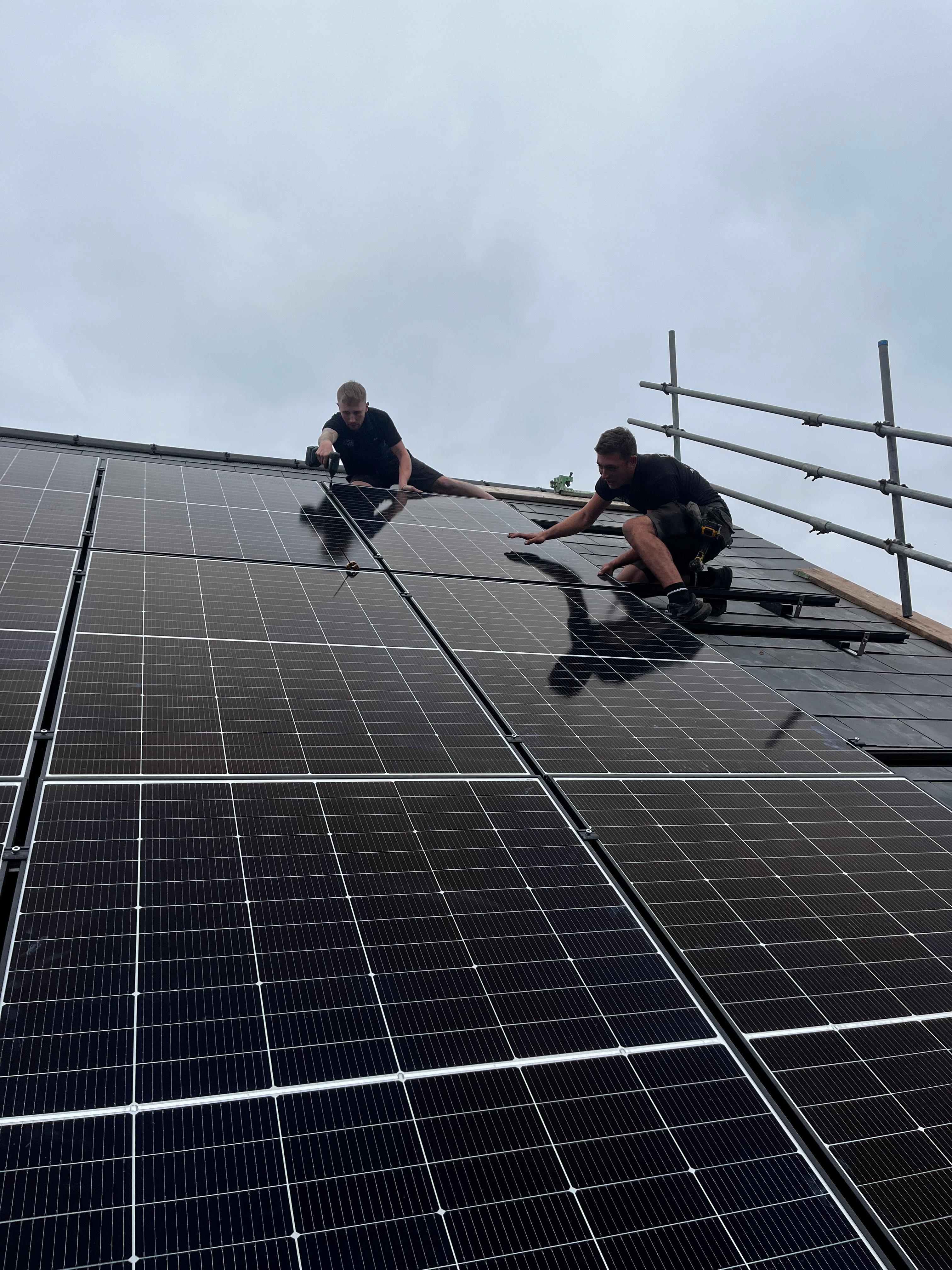 Solar panel installation
